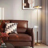 American retro solid wood floor lamp