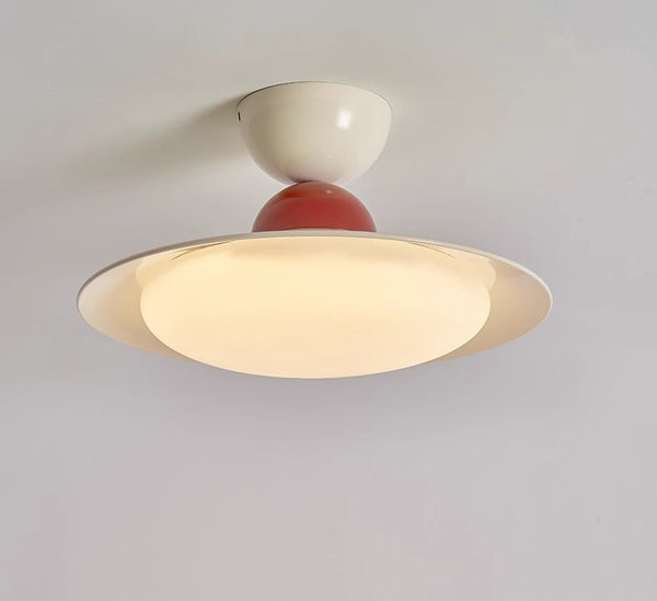 Plafonnier LED rond de style crème