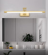Retractable folding mirror wall lamp