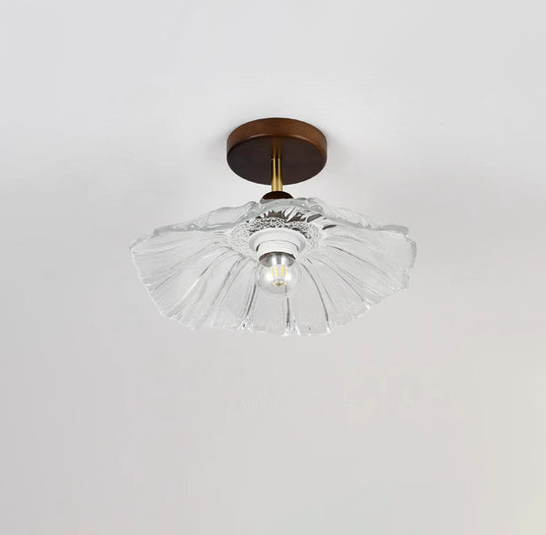 Retro lotus leaf aisle ceiling lamp