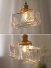 Japanese style vintage brass glass dining room bedroom Pendant light