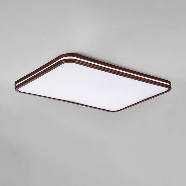 Solid wood LED ceiling light