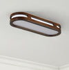 Solid wood LED ceiling light strip