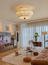 Japanese style wabi-sabi style hemp rope woven bedroom ceiling lamp