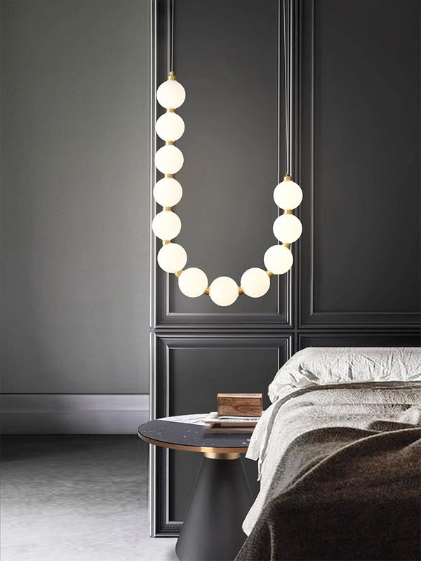 Cream style all-copper magic bean chandelier