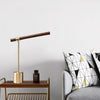 Creative personality wood grain bedside desk lamp