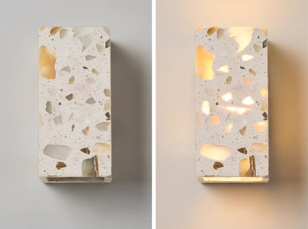 Japanese style wabi-sabi bedroom wall lamp