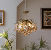 French retro glass chandelier