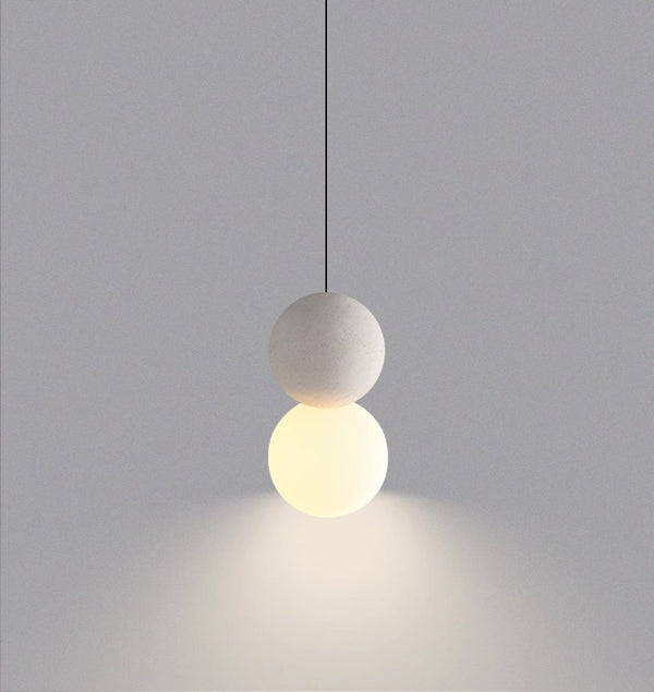 Wabi-sabi style terrazzo bedroom bedside small Pendant light