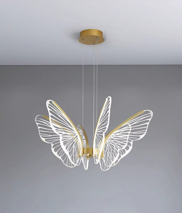 Creative personality butterfly led restaurant bar chandelier