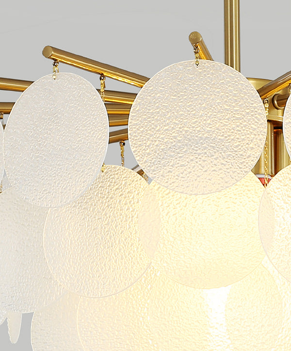 Lustre coquille crème français