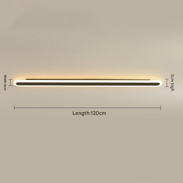 Minimalist long strip LED wall light