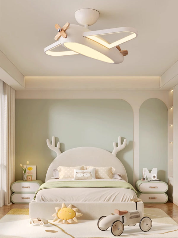 Creative airplane children's room ceiling lamp