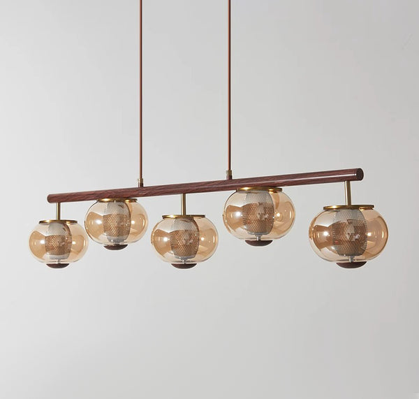 Medieval style glass restaurant chandelier