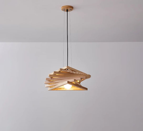 Modern personality solid wood chandelier