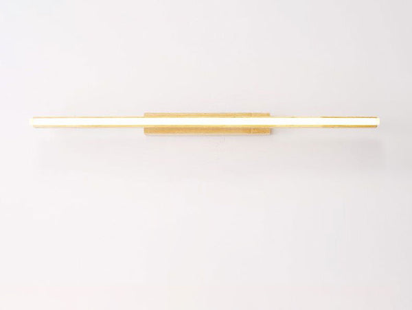 Applique murale LED en bois massif avec miroir