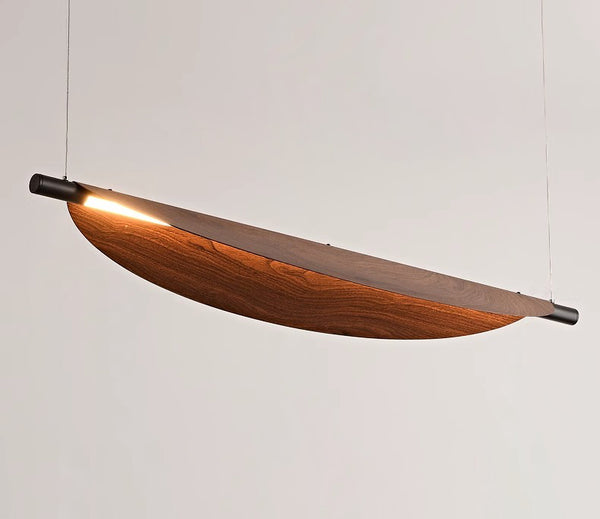 Lustre de salle à manger rétro créatif et personnalisé en forme de feuille