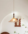 Retro tea-colored glass dining room bedroom chandelier