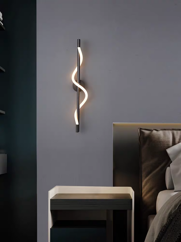 All copper line wall lamp