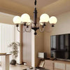 Vintage solid wood magic beans chandelier