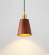 Solid wood all-copper small chandelier