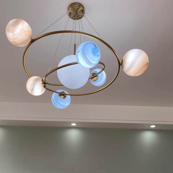 Lustre créatif nordique planète