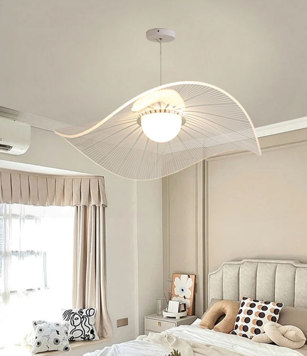 Designer personalisierte kreative Lotusblatt Strohhut Kronleuchter