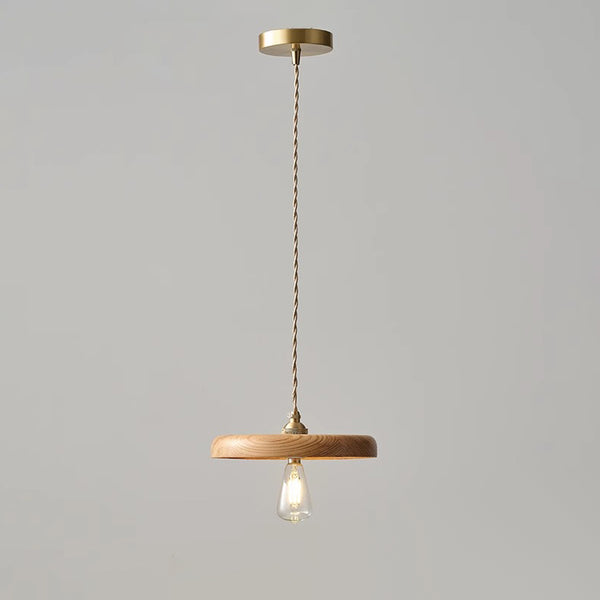 Lustre de salle à manger en bois massif de style médiéval