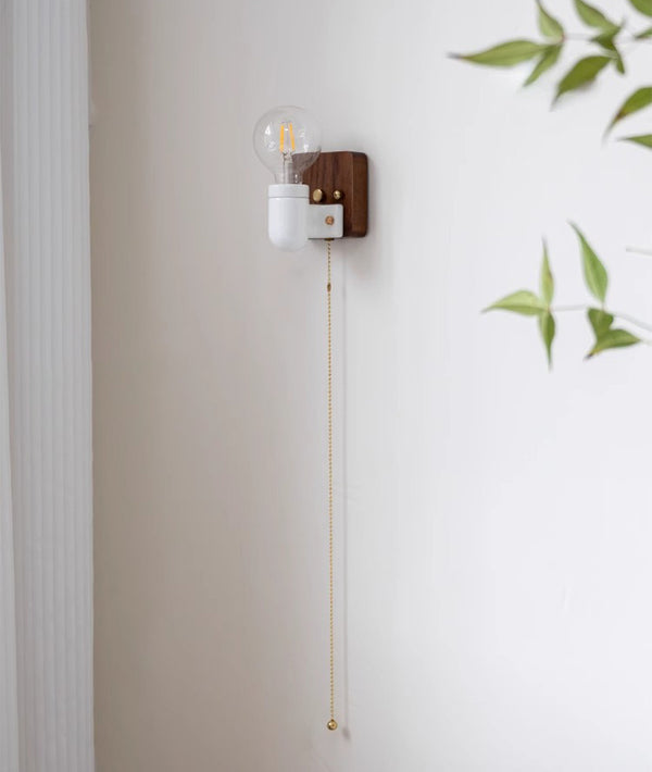 Applique murale de chevet rétro en céramique pour couloir