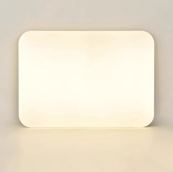 Ultradünne LED-Deckenleuchte aus Massivholz