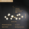 Lustre de luxe moderne entièrement en cuivre