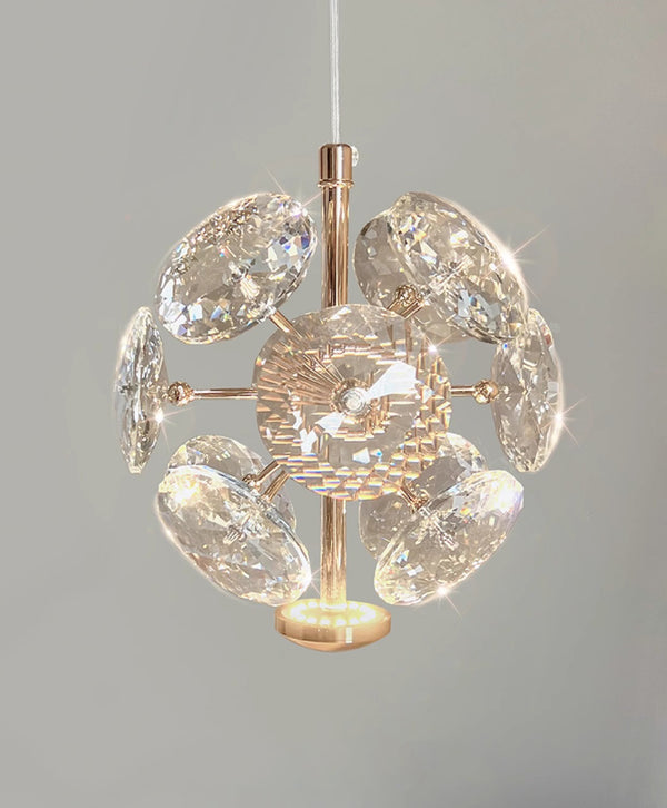 Nordic light luxury crystal bedroom bedside small chandelier