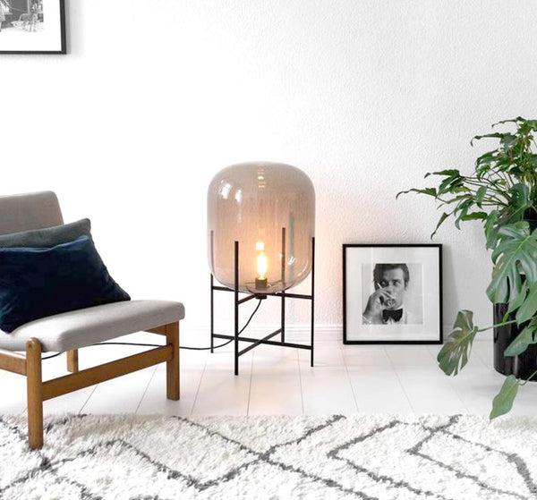 Lampe de table créative nordique en verre
