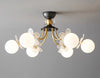 French cream style full copper living room and bedroom ceiling lamp