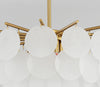 Lustre coquille crème français