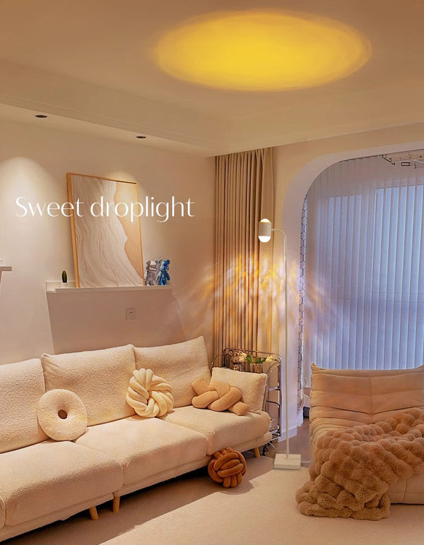 Creative double-headed water ripple atmosphere floor lamp