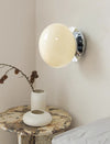 Retro cream style glass ball bedside corridor wall lamp