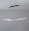 Nordic long strip creative wings led dining chandelier