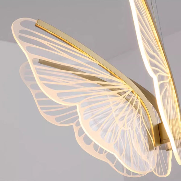 Creative personality butterfly led restaurant bar chandelier