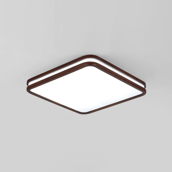 Solid wood LED ceiling light