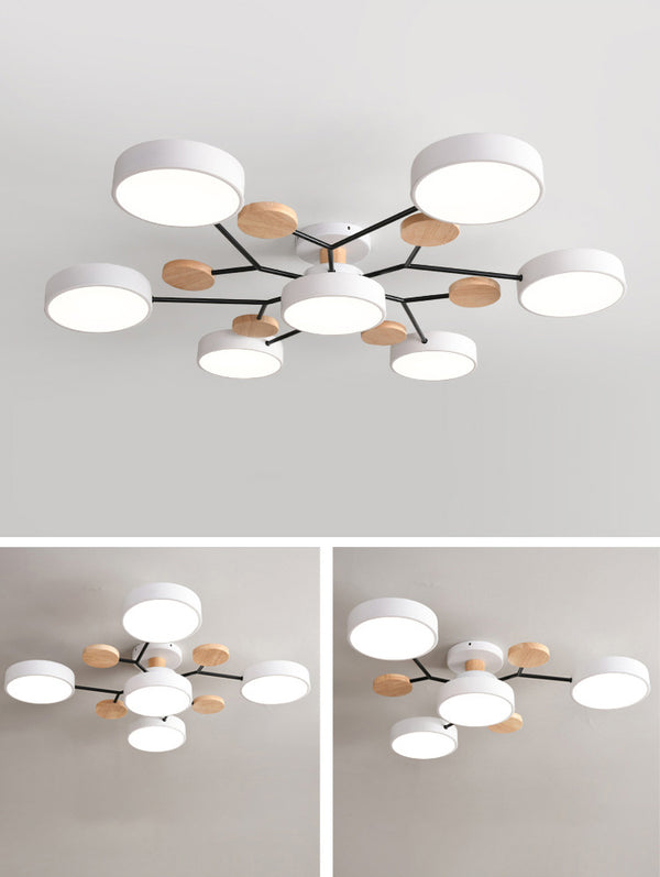 Nordic log led ceiling light