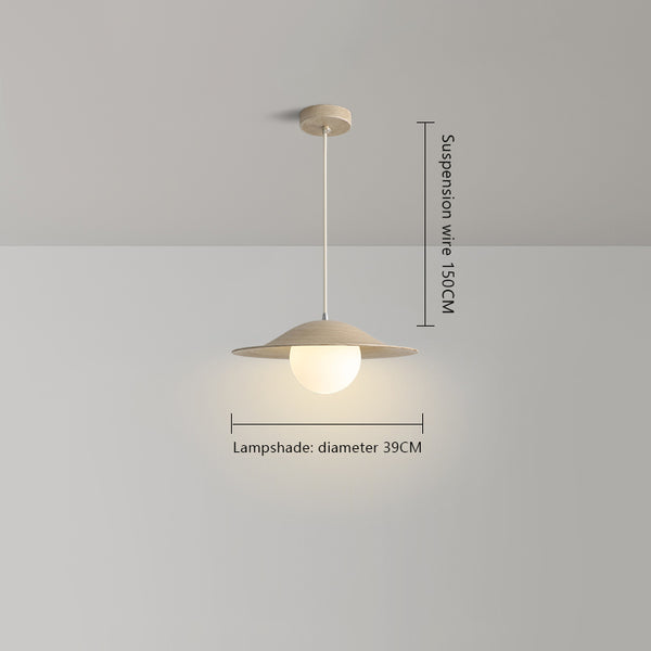 Cream style glass dining pendant light