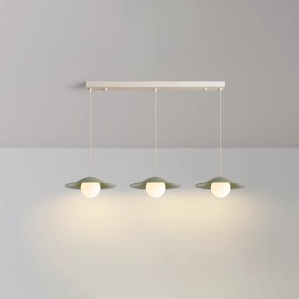 Cream style glass dining pendant light