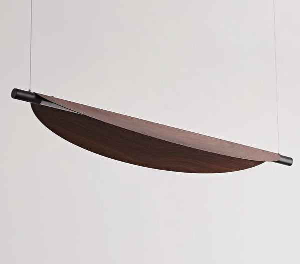 Lustre de salle à manger rétro créatif et personnalisé en forme de feuille