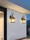 American retro outdoor waterproof courtyard corridor balcony wall lamp