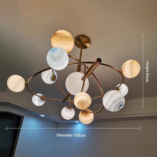 Lustre créatif nordique planète