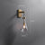 All-copper creative water drop bedroom bedside wall lamp