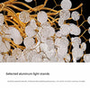 French light luxury glass living room chandelier