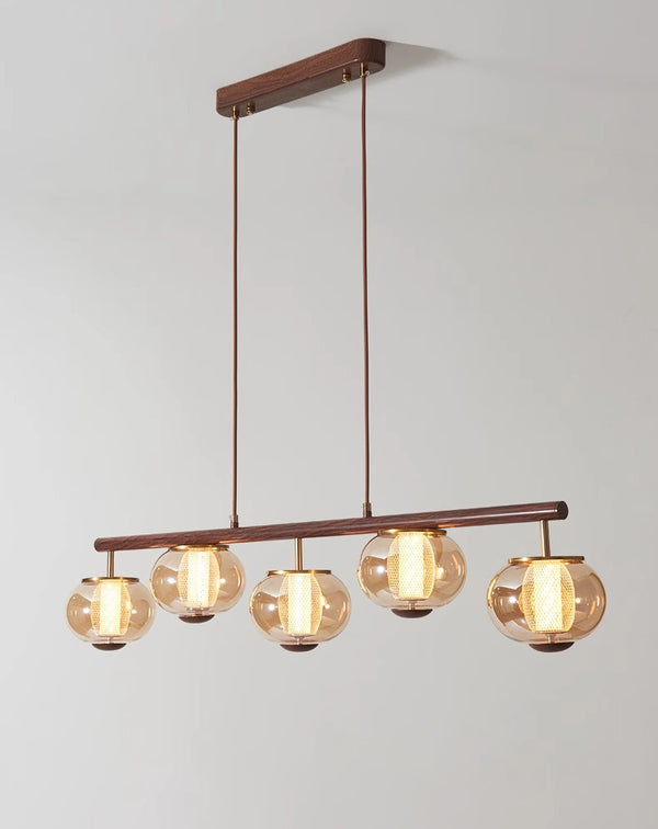 Medieval style glass restaurant chandelier
