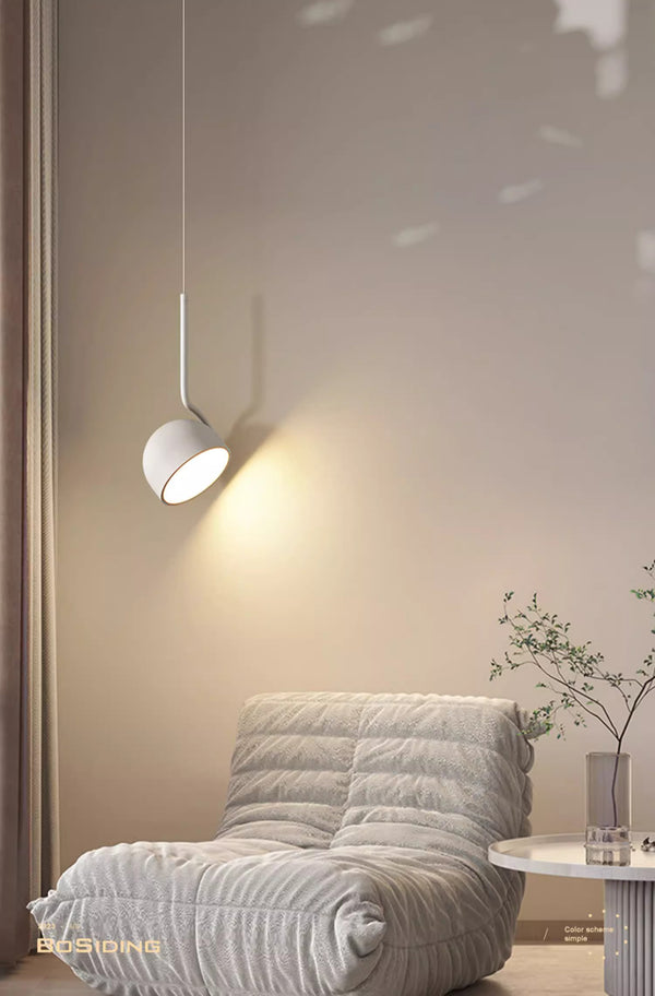 Nordic LED rotatable bedroom bedside Pendant light